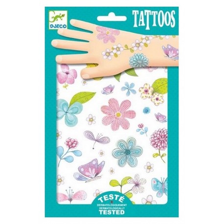 TATOUAGES BELLE DES CHAMPS POCHETTES 2 FEUILLES 21X14CM 50 TATOUAGES-LiloJouets-Morbihan-Bretagne