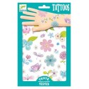 TATOUAGES BELLE DES CHAMPS POCHETTES 2 FEUILLES 21X14CM 50 TATOUAGES