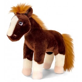 PELUCHE CHEVAL 28CM KEELECO ECO-RESPONSABLE