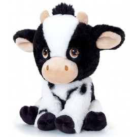 PELUCHE VACHE 28CM KEELECO ECO-RESPONSABLE