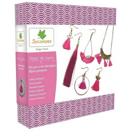 COFFRET BIJOUX POMPONS A CREER ATELIER DE BIJOUX-LiloJouets-Morbihan-Bretagne