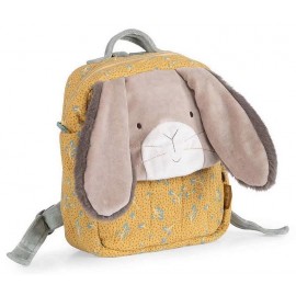 SAC A DOS LAPIN OCRE TROIS PETITS LAPINS-LiloJouets-Morbihan-Bretagne