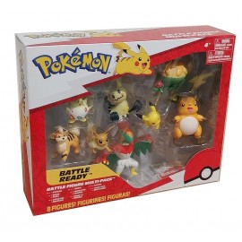 COFFRET 8 FIGURINES BATTLE POKEMON ASST-LiloJouets-Morbihan-Bretagne