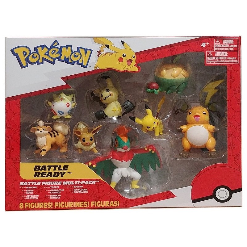 Coffret 8 figurines battle pokemon asst 