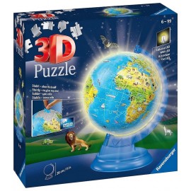 PUZZLE 3D GLOBE MAPPEMONDE LUMINEUSE 180 PIECES