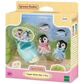 JUMEAUX PINGOUIN ET VOITURE SYLVANIAN FAMILIES-LiloJouets-Morbihan-Bretagne