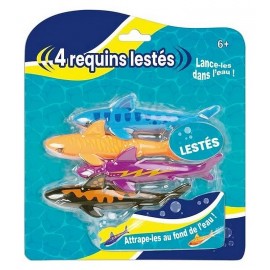 PACK 4 REQUINS LESTES 13CM POUR PISCINE