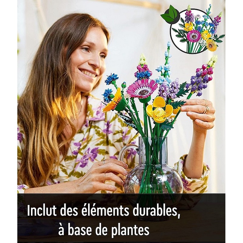 Bouquet de fleurs sauvages - LEGO® Botanical Collection 10313 - Super  Briques