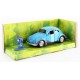 Voiture volkswagen beetle bleue 1959 1.32e metal avec figurine stitch-lilojouets-morbihan-bretagne