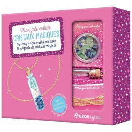 COFFRET JOLI COLLIER CRISTAUX MAGIQUES AUZOU BIJOUX