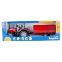 TRACTEUR MASSEY FERGUSSON 7480 AVEC REMORQUE ROUGE