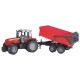 Tracteur massey fergusson 7480 avec remorque rouge-lilojouets-morbihan-bretagne