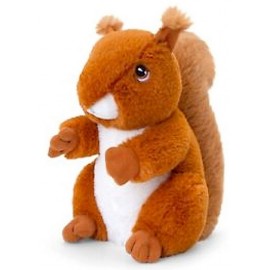 PELUCHE ECUREUIL 22CM KEELECO ECO-RESPONSABLE