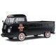 Vehicule pickup volkswagen t1 noir 1950 harley 1.18e metal-lilojouets-morbihan-bretagne