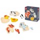 Pack 4 puzzles bois evolutifs animaux de la ferme 2 a 5 pieces-lilojouets-morbihan-bretagne