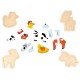 Pack 4 puzzles bois evolutifs animaux de la ferme 2 a 5 pieces-lilojouets-morbihan-bretagne