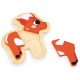 Pack 4 puzzles bois evolutifs animaux de la ferme 2 a 5 pieces-lilojouets-morbihan-bretagne