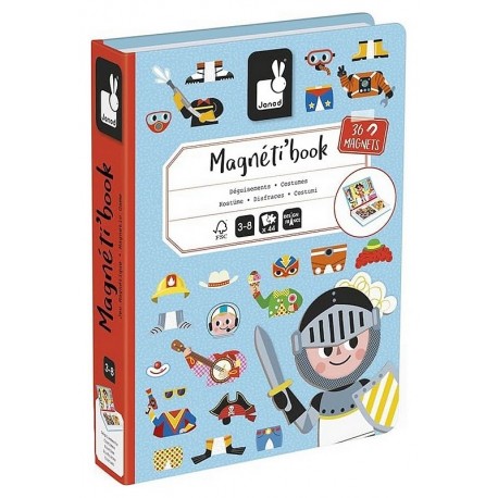 MAGNETIBOOK DEGUISEMENTS GARCON 36 MAGNETS ET 8 CARTES-LiloJouets-Morbihan-Bretagne