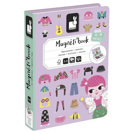 MAGNETIBOOK DEGUISEMENTS FILLE 46 MAGNETS ET 8 CARTES-LiloJouets-Morbihan-Bretagne