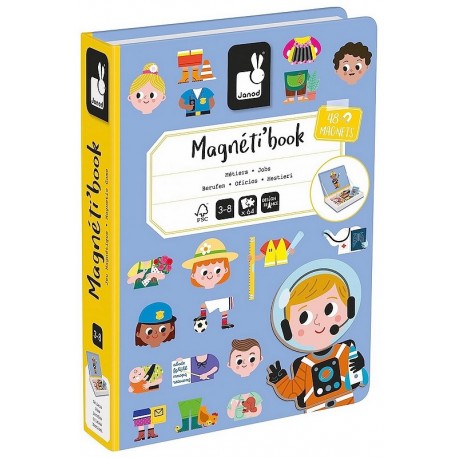 MAGNETIBOOK METIERS 48 MAGNETS ET 16 CARTES-LiloJouets-Morbihan-Bretagne