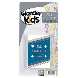 JEU DE 54 CARTES A JOUER PLASTIFIEES ASST