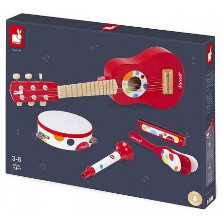 SET MUSICAL 5 INSTRUMENTS CONFETTI MUSIC LIVE-LiloJouets-Morbihan-Bretagne