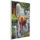 Kit tableau chevaux 30x30cm broderie diamant sur chassis bois crystal art-lilojouets-morbihan-bretagne