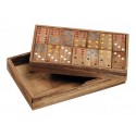 JEU DOMINOS EN BOIS DOUBLE 6