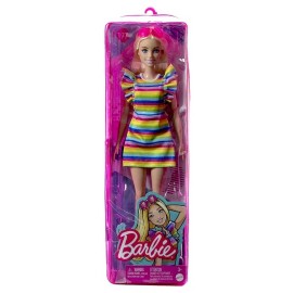 BARBIE FASHIONISTA ROBE ARC-EN-CIEL POUPEE 30CM-LiloJouets-Morbihan-Bretagne