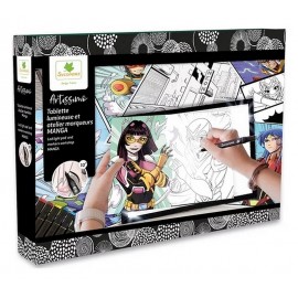 TABLETTE LUMINEUSE XXL ATELIER MARQUEURS MANGA ARTISSIMO-LiloJouets-Morbihan-Bretagne