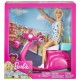 Poupee barbie 30cm et son scooter-lilojouets-morbihan-bretagne