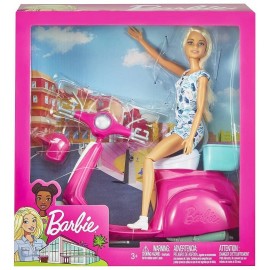 POUPEE BARBIE 30CM ET SON SCOOTER