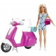 Poupee barbie 30cm et son scooter-lilojouets-morbihan-bretagne