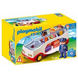 6773 AUTOCAR DE VOYAGE PLAYMOBIL 1.2.3-LiloJouets-Morbihan-Bretagne