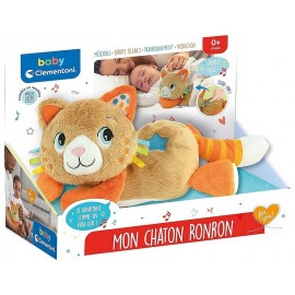 PELUCHE MON CHATON RONRON  A VIBRATIONS BABY CLEMENTONI-LiloJouets-Morbihan-Bretagne