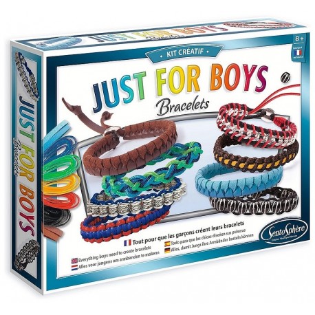 KIT CREATIF BRACELETS JUST FOR BOYS-LiloJouets-Morbihan-Bretagne