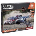 CIRCUIT ELECTRIQUE 5M WRC RALLYE DE FINLANDE AVEC 2 VOITURES 1.43E