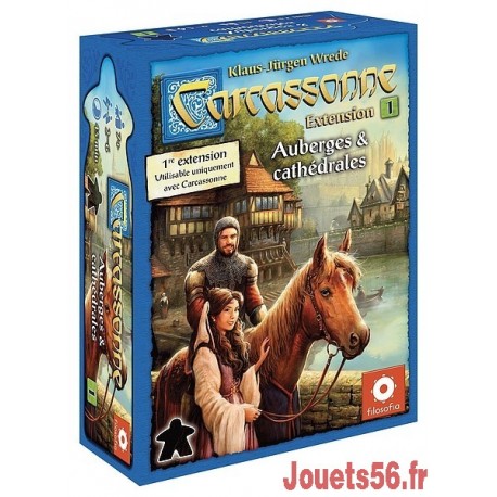 CARCASSONNE EXT.1 AUBERGES ET CATHEDRALES-jouets-sajou-56