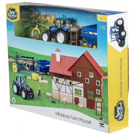 COFFRET FERME 1.32E AVEC TRACTEUR ET FIGURINES-LiloJouets-Morbihan-Bretagne