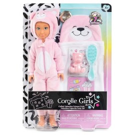 COFFRET POUPEE 28CM VALENTINE PYJAMA PARTY AVEC ACCESSOIRES COROLLE GIRLS