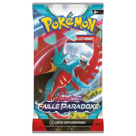 BOOSTER 10 CARTES POKEMON EV04 FAILLE PARADOXE-LiloJouets-Morbihan-Bretagne