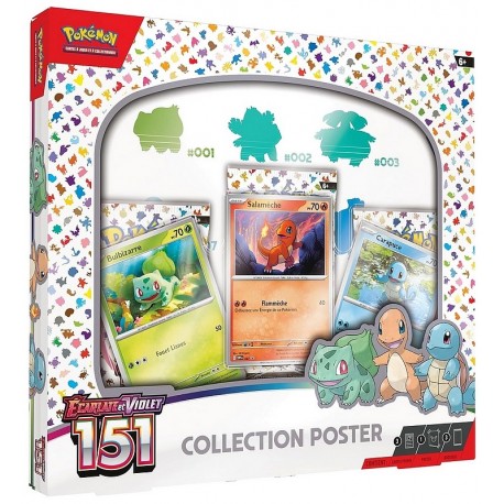 COFFRET COLLECTION POSTER EV3.5 151 POKEMON 3 BOOSTERS ET POSTER-LiloJouets-Morbihan-Bretagne