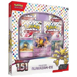 COFFRET ALAKAZAM-EX EV3.5 151 POKEMON 4 BOOSTERS-LiloJouets-Morbihan-Bretagne