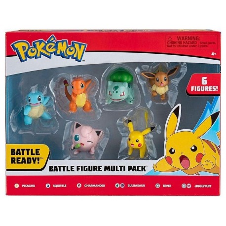 PACK 6 FIGURINES POKEMON 4-5CM-LiloJouets-Morbihan-Bretagne