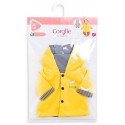 BB36 CIRE DE PLUIE JAUNE REVERSIBLE BORDS DE LOIRE POUR POUPON 36CM