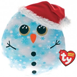 COUSSIN 21CM FLECK BONHOMME DE NEIGE NOEL SQUISH A BOOS SMALL-LiloJouets-Morbihan-Bretagne