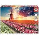 Puzzle paysage de tulipes 1500 pieces-lilojouets-morbihan-bretagne