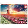 PUZZLE PAYSAGE DE TULIPES 1500 PIECES-LiloJouets-Morbihan-Bretagne