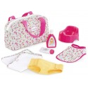 PACK SAC AVEC ACCESSOIRES A LANGER POUR POUPON 36-42CM