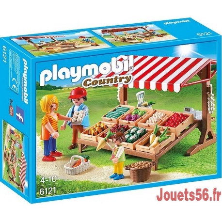 6121 MARCHAND AVEC ETAL DE LEGUMES-jouets-sajou-56